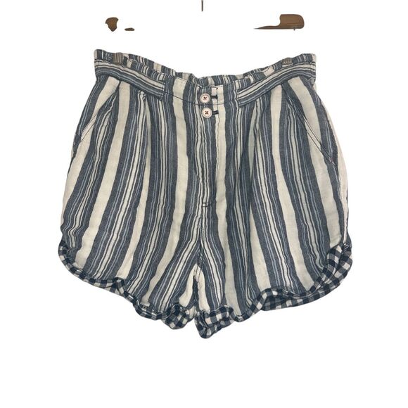 ✨Pilcro Anthropologie Womens Everyday Stripe Paperbag High Waist Sz 31 Shorts✨ - Picture 7 of 11